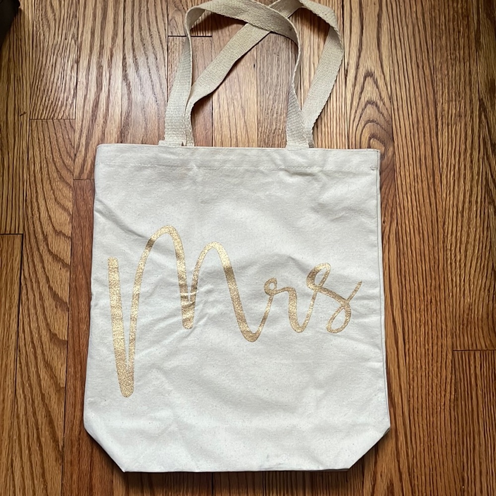 Bride Canvas tote